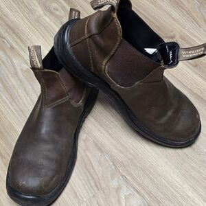 Blundstone Men's Brown Leather Work Boots - Composite Toe